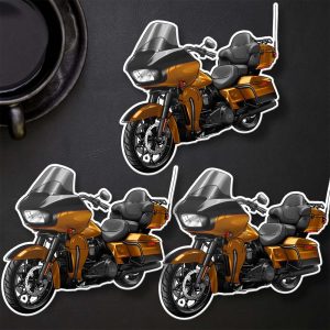 Harley Road Glide Limited Stickers 2023 Prospect Gold & Vivid Black & Black Finish Merchandise & Clothing Motorcycle Apparel