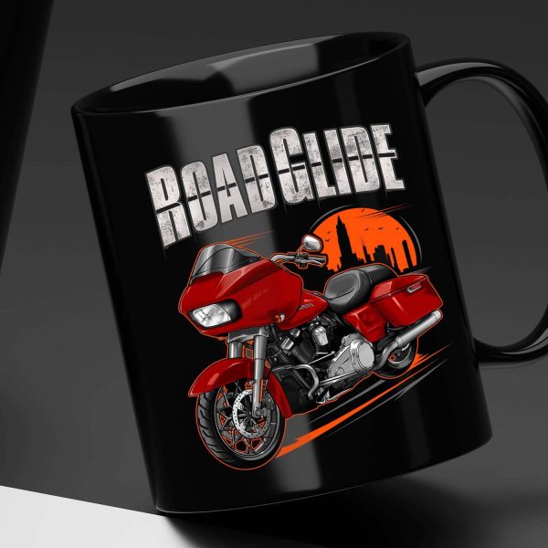 Harley Road Glide Mug 2023 Redline Red Merchandise & Clothing Motorcycle Apparel