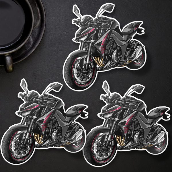 Stickers Kawasaki Z1000 2019-2020 Metallic Flat Spark Black & Metallic Matt Graphite Grey Merchandise & Clothing Motorcycle Apparel