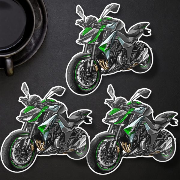 Stickers Kawasaki Z1000 2019-2020 RE Metallic Spark Black & Pearl Storm Grey & Emerald Blazing Merchandise & Clothing Motorcycle Apparel