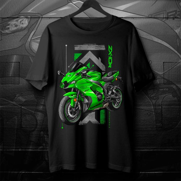 T-shirt Kawasaki ZX-10R 2023-2024 Lime Green Merchandise & Clothing