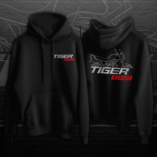 Hoodie Triumph Tiger 900 & 855i 1993-1998 Merchandise & Clothing Motorcycle Apparel