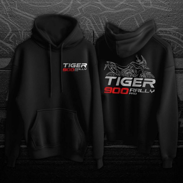 Hoodie Triumph Tiger 900 Rally Pro 2024-on Merchandise & Clothing Motorcycle Apparel