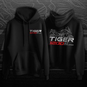 Hoodie Triumph Tiger 1200 GT Explorer 2022-2024 Merchandise & Clothing Motorcycle Apparel