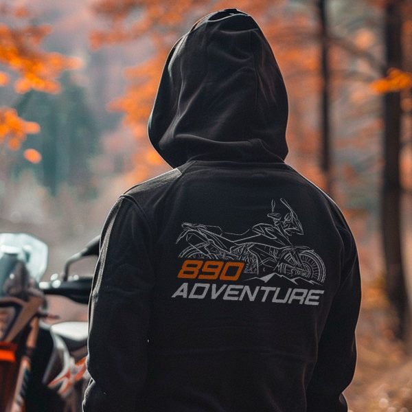 KTM 890 Adventure Hoodie 2021-2024 Merchandise & Clothing Motorcycle Apparel