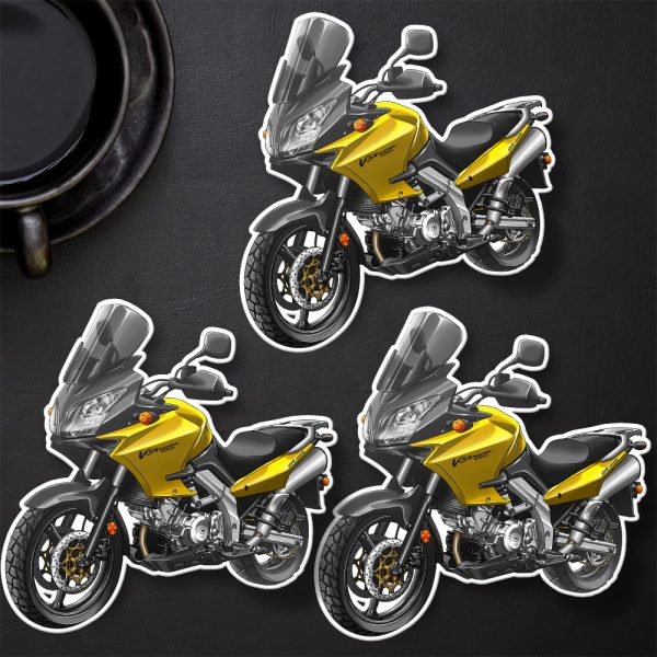 Suzuki V-Strom 1000 Stickers 2002-2003 Pearl Orpiment Yellow Merchandise & Clothing Motorcycle Apparel