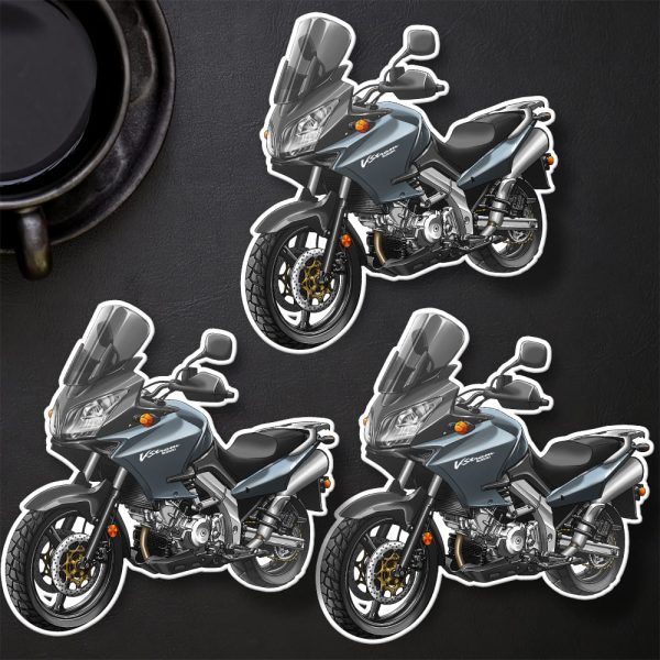 Suzuki V-Strom 1000 Stickers 2002 Metallic Flint Gray Merchandise & Clothing Motorcycle Apparel
