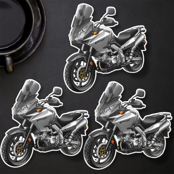 Suzuki V-Strom 1000 Stickers 2003-2006 Metallic Sonic Silver Merchandise & Clothing Motorcycle Apparel
