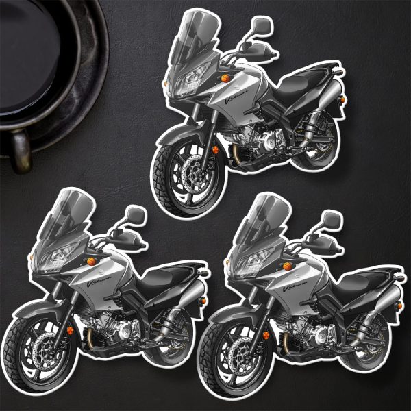 Suzuki V-Strom 1000 Stickers 2008 Pearl Nebular Black & Metallic Mistic Silver Merchandise & Clothing Motorcycle Apparel