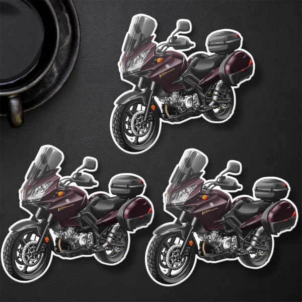 Suzuki V-Strom 1000 Stickers 2009-2011 SE Touring - Candy Dark Cherry Red + Bags Merchandise & Clothing Motorcycle Apparel