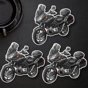 Suzuki V-Strom 1000 Stickers 2012 Adventure - Pearl Nebular Black + Bags Merchandise & Clothing Motorcycle Apparel