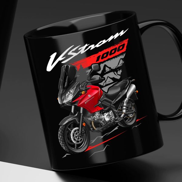 Suzuki V-Strom 1000 Mug 2012 Pearl Mira Red Merchandise & Clothing Motorcycle Apparel
