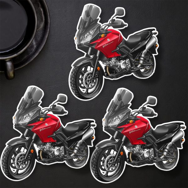Suzuki V-Strom 1000 Stickers 2012 Pearl Mira Red Merchandise & Clothing Motorcycle Apparel