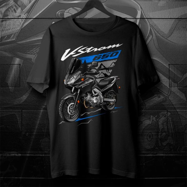 Suzuki V-Strom 650 T-shirt 2004 Black Merchandise & Clothing Motorcycle Apparel