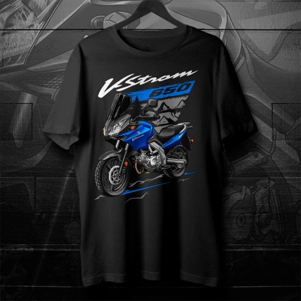Suzuki V-Strom 650 T-shirt 2004 Blue Merchandise & Clothing Motorcycle Apparel