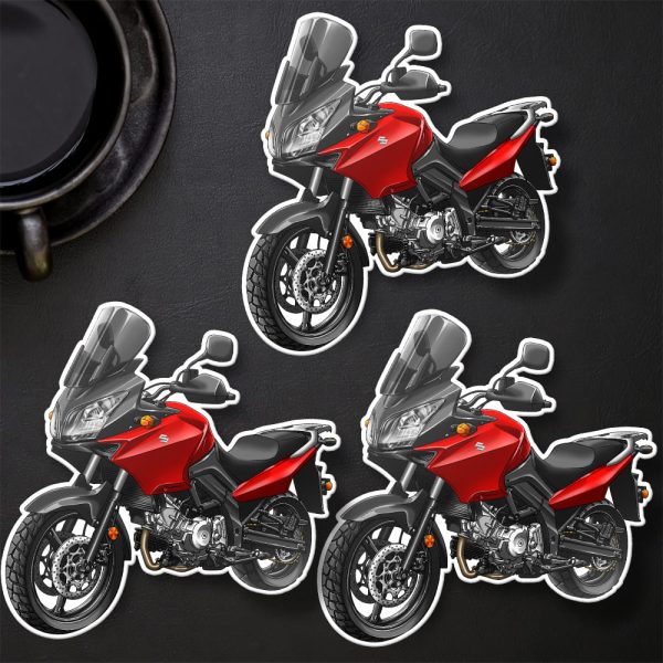 Suzuki V-Strom 650 Stickers 2004 Red Merchandise & Clothing Motorcycle Apparel