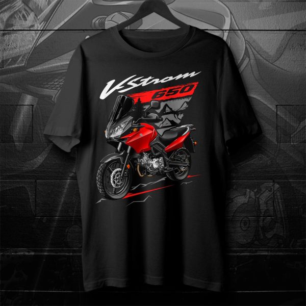 Suzuki V-Strom 650 T-shirt 2004 Red Merchandise & Clothing Motorcycle Apparel