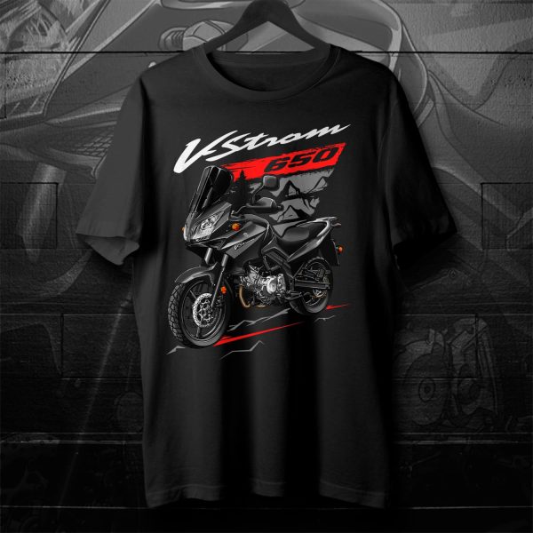 Suzuki V-Strom 650 T-shirt 2005-2006 Black Merchandise & Clothing Motorcycle Apparel