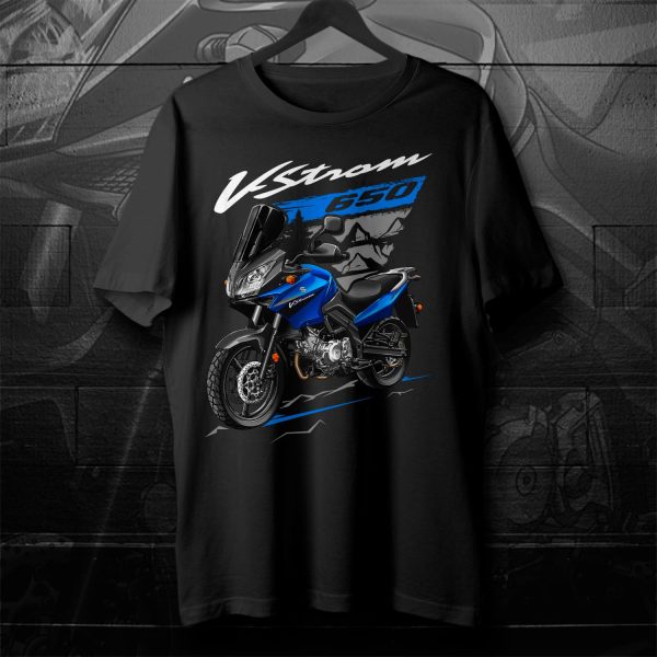 Suzuki V-Strom 650 T-shirt 2005-2006 Blue Merchandise & Clothing Motorcycle Apparel