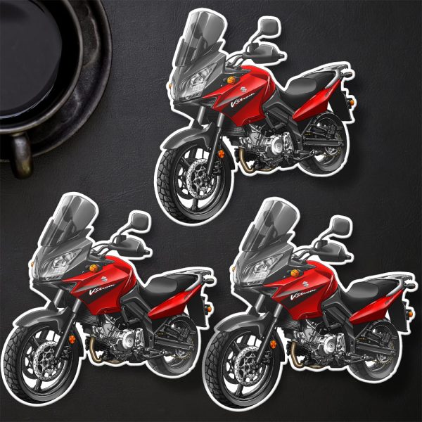 Suzuki V-Strom 650 Stickers 2005-2006 Red Merchandise & Clothing Motorcycle Apparel