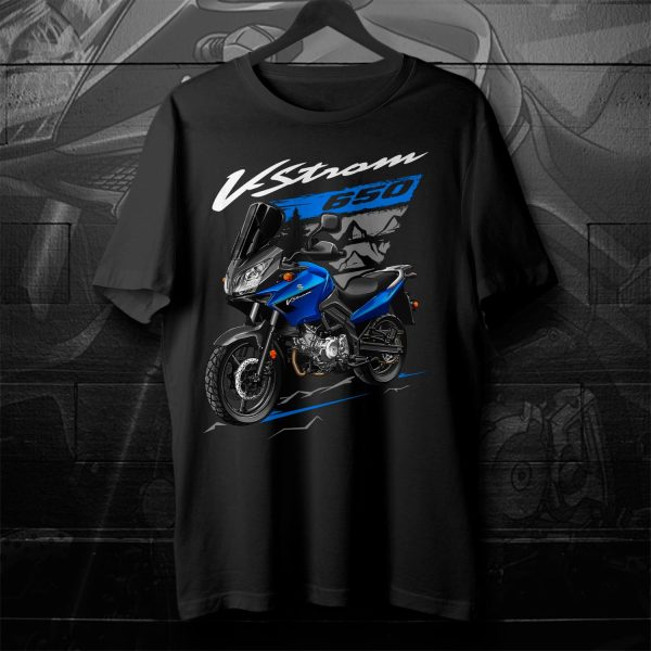 Suzuki V-Strom 650 T-shirt 2006-2007 Blue Merchandise & Clothing Motorcycle Apparel