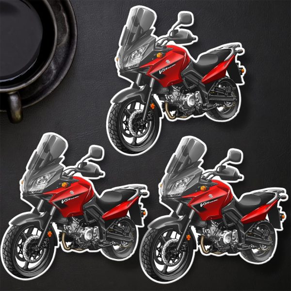 Suzuki V-Strom 650 Stickers 2006-2007 Red Merchandise & Clothing Motorcycle Apparel