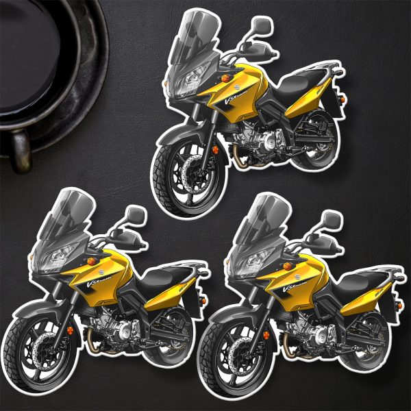 Suzuki V-Strom 650 Stickers 2007-2008 Yellow Merchandise & Clothing Motorcycle Apparel