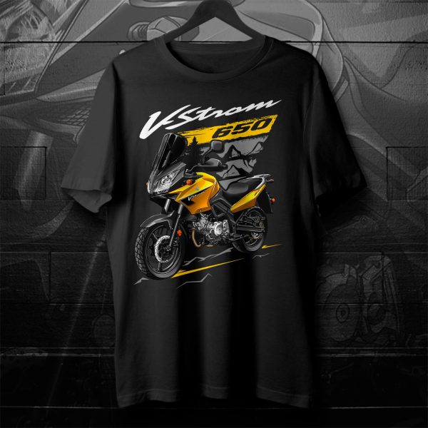 Suzuki V-Strom 650 T-shirt 2007-2008 Yellow Merchandise & Clothing Motorcycle Apparel