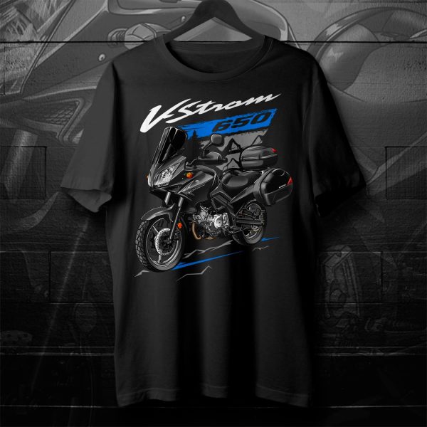Suzuki V-Strom 650 T-shirt 2008-2009 Black + Bags Merchandise & Clothing Motorcycle Apparel