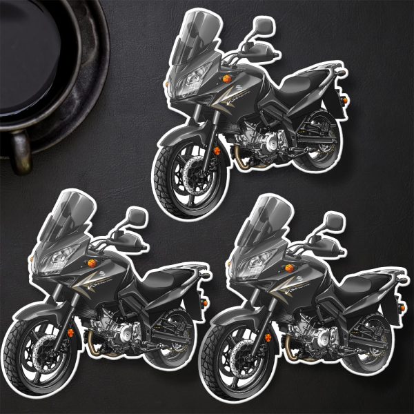 Suzuki V-Strom 650 Stickers 2009-2011 Black Merchandise & Clothing Motorcycle Apparel