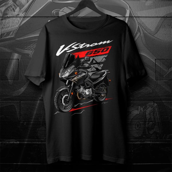 Suzuki V-Strom 650 T-shirt 2009-2011 Black Merchandise & Clothing Motorcycle Apparel