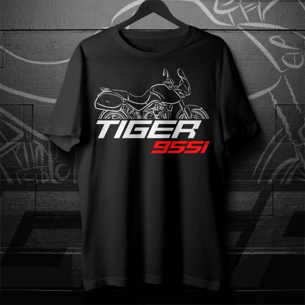 T-shirt Triumph Tiger 955i 2001-2006 + Saddlebags Merchandise & Clothing Motorcycle Apparel