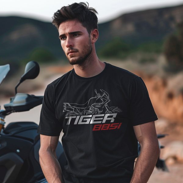 T-shirt Triumph Tiger 900 & 855i 1993-1998 Merchandise & Clothing Motorcycle Apparel