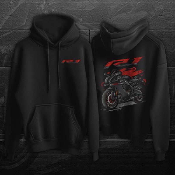 Hoodie Yamaha YZF-R1 2015 Raven Merchandise & Clothing Motorcycle Apparel
