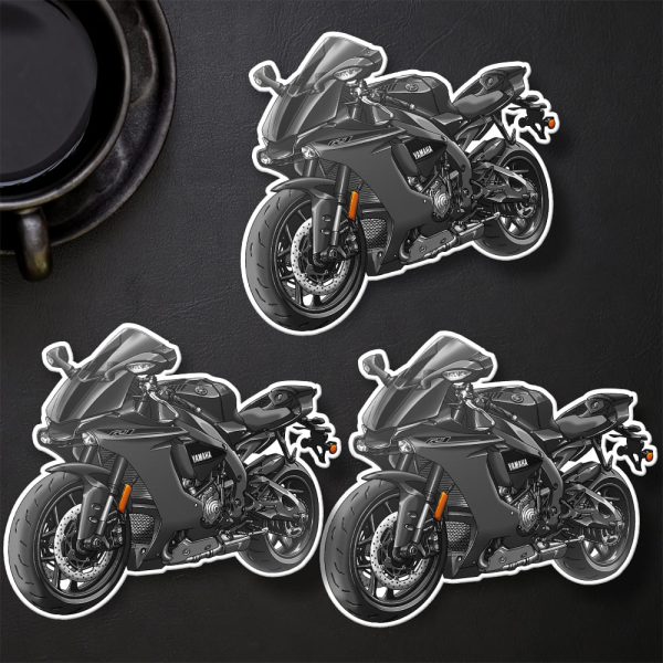 Stickers Yamaha YZF-R1 2016 Matte Gray Merchandise & Clothing Motorcycle Apparel