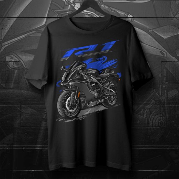 T-shirt Yamaha YZF-R1 2016 Matte Gray Merchandise & Clothing Motorcycle Apparel