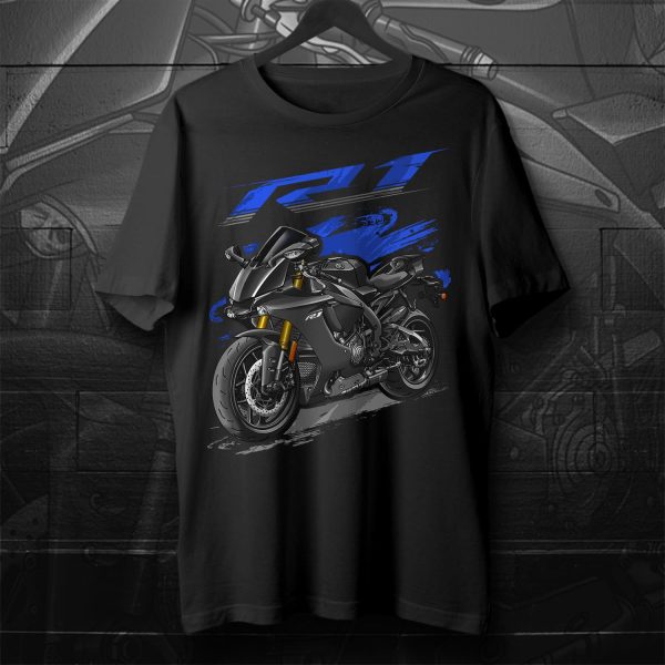 T-shirt Yamaha YZF-R1 2017 Tech Black Merchandise & Clothing Motorcycle Apparel