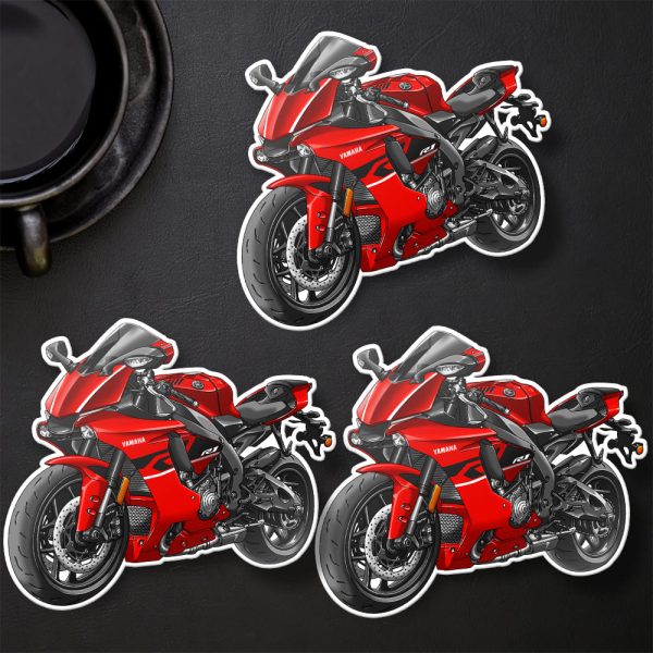 Stickers Yamaha YZF-R1 2019 Vivid Red Merchandise & Clothing Motorcycle Apparel