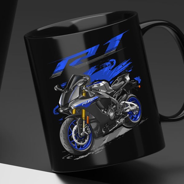 Black Mug Yamaha YZF-R1 R1M 2018-2019 Merchandise & Clothing Motorcycle Apparel