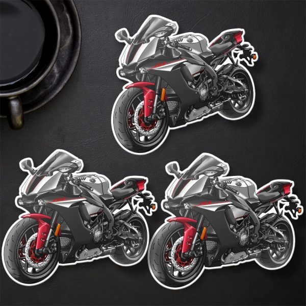 Stickers Yamaha YZF-R1 2016 Intensity White & Raven & Rapid Red Merchandise & Clothing Motorcycle Apparel