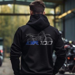 Hoodie Suzuki DR 100 Merchandise & Clothing Motorcycle Apparel Offroad Enduro Bikes