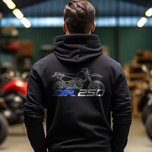 Hoodie Suzuki DR 250 S Merchandise & Clothing Motorcycle Apparel Offroad Enduro Bikes