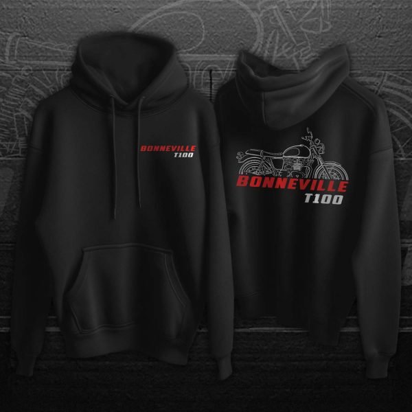 Hoodie Triumph Bonneville T100 Spirit 2014-2015 Merchandise & Clothing Motorcycle Apparel