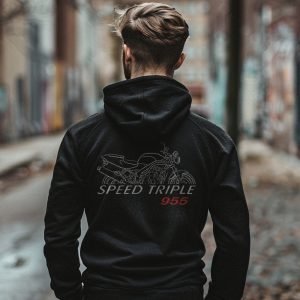 Hoodie Triumph Speed Triple 955 1999-2005 Merchandise & Clothing Motorcycle Apparel Streetfighter Bikes
