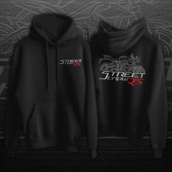 Triumph Street Triple 765 Hoodie RS 2018-2019 Merchandise & Clothing Motorcycle Apparel Streetfighter Bikes