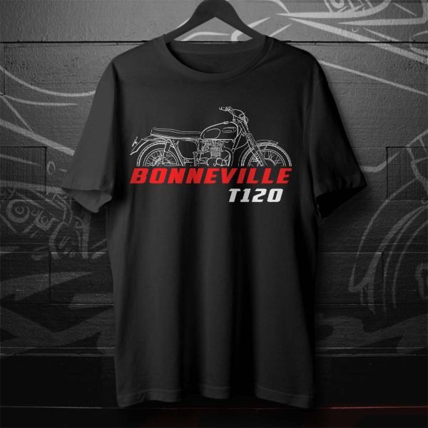 Triumph Bonneville T120 T-shirt T120TT 1963-1967 Merchandise & Clothing Motorcycle Apparel