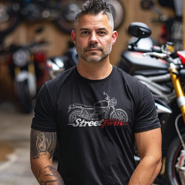 Triumph Street Twin T-shirt 2016-2020 Merchandise & Clothing Motorcycle Apparel Cruiser Bikes