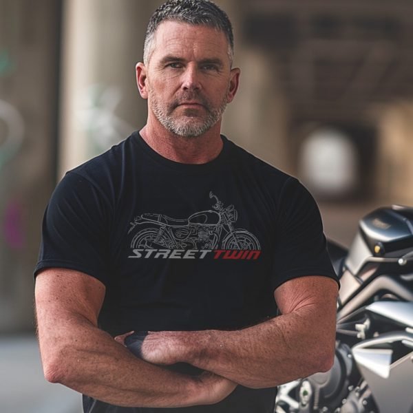 Triumph Street Twin T-shirt 2021-2022 Merchandise & Clothing Motorcycle Apparel Cruiser Bikes