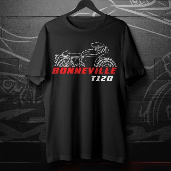 Triumph Bonneville T120 T-shirt Thruxton 1965 + Fairings Merchandise & Clothing Motorcycle Apparel