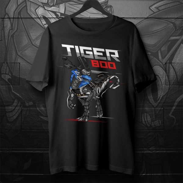 T-shirt Triumph Tiger 800 XC Lucerne Blue Merchandise & Clothing Motorcycle Apparel